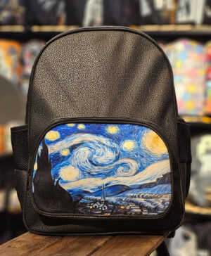 کوله پشتی چرم طرح STARRY NIGHT