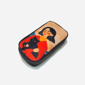 جامدادی مخمل طرح RED GIRL