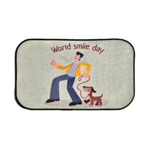 پادری مخمل نمدی طرح WORLD SMILE DAY