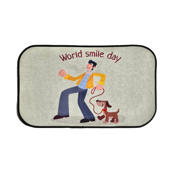 پادری مخمل نمدی طرح WORLD SMILE DAY