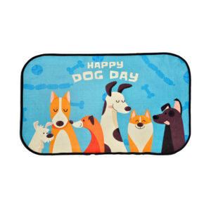پادری مخمل نمدی طرح HAPPY DOG DAY