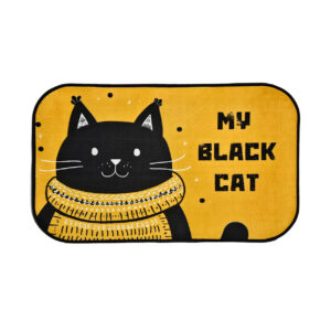 پادری مخمل نمدی طرح MY BLACK CAT