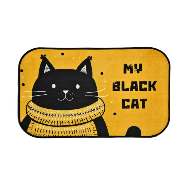 پادری مخمل نمدی طرح MY BLACK CAT
