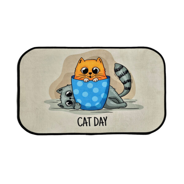 پادری مخمل نمدی طرح CAT DAY