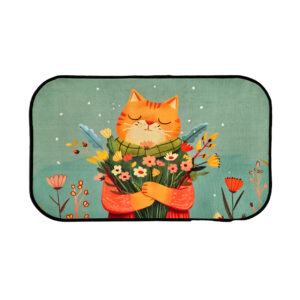 پادری مخمل نمدی طرح CAT FLOW