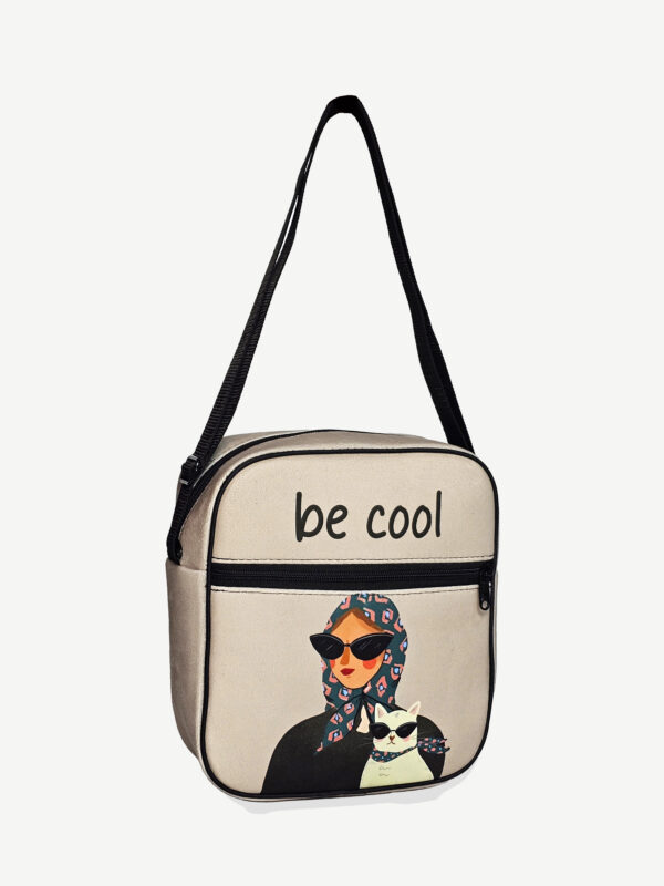 کیف دوشی بزرگ طرح BE COOL