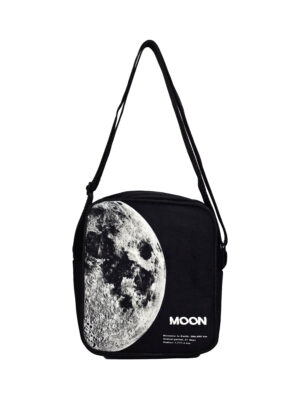 کیف رودوشی مخمل کوچک طرح MOON