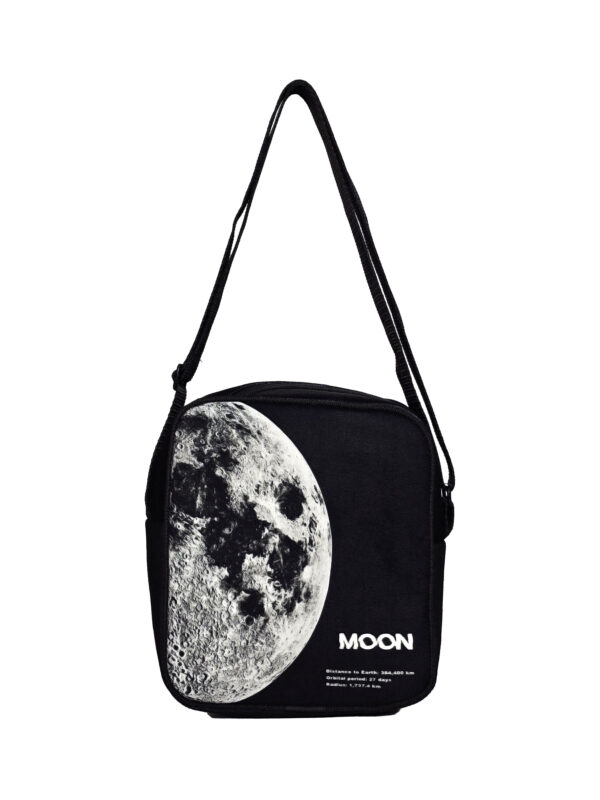 کیف رودوشی مخمل کوچک طرح MOON