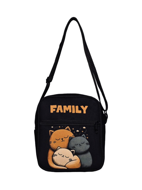 کیف رودوشی مخمل کوچک طرح  FAMILY