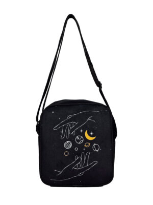 کیف رودوشی مخمل کوچک طرح ASTROLOGY