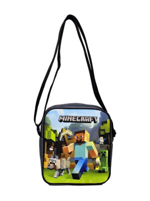 کیف رودوشی مخمل کوچک طرح MINECRAFT