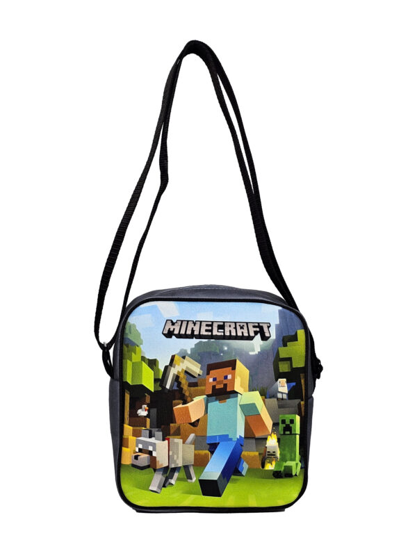 کیف رودوشی مخمل کوچک طرح MINECRAFT