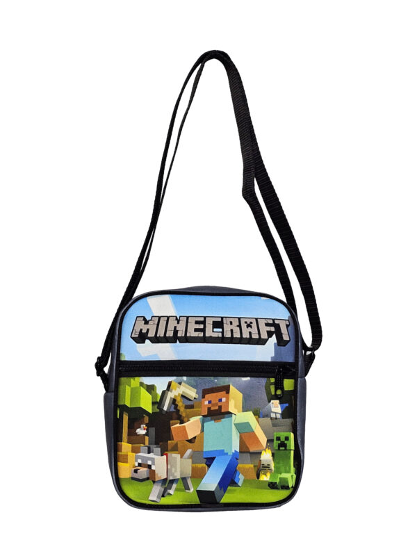 کیف رودوشی مخمل کوچک طرح MINECRAFT