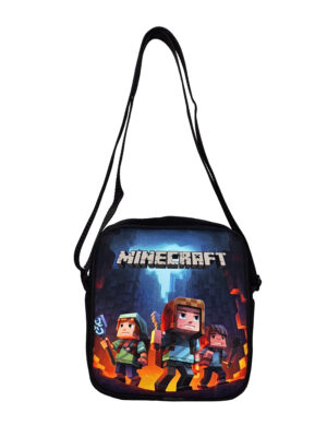 کیف رودوشی مخمل کوچک طرح MINECRAFT