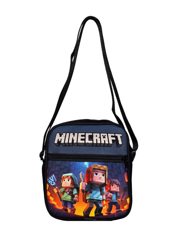 کیف رودوشی مخمل کوچک طرح MINECRAFT