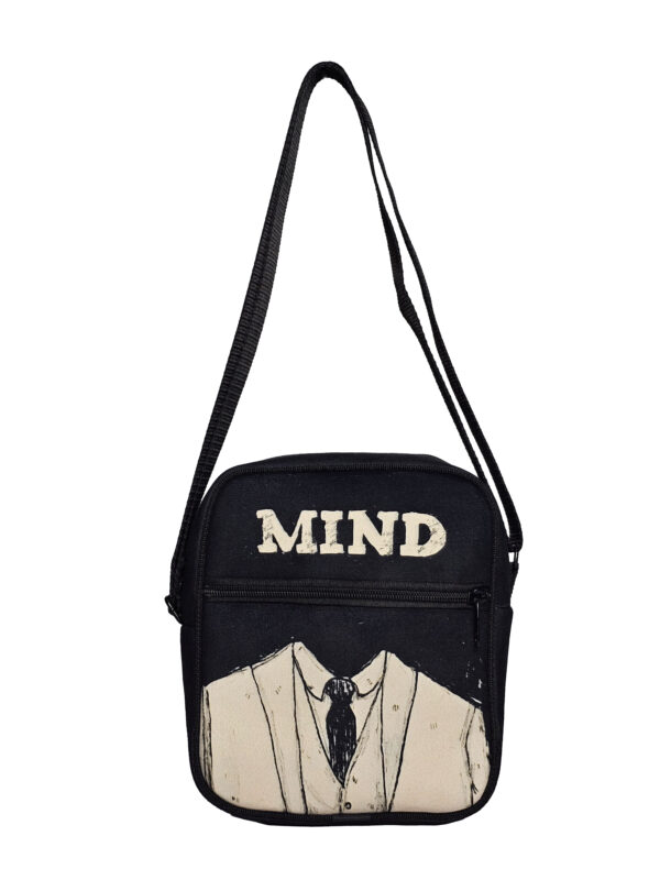 کیف رودوشی مخمل کوچک طرح  MIND