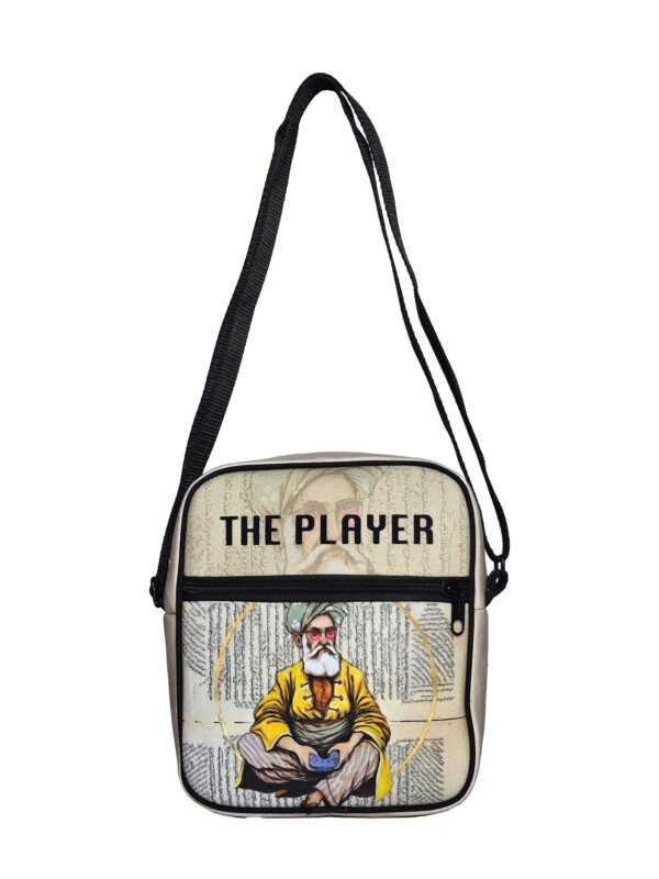 کیف رودوشی مخمل کوچک طرح  PLAYER