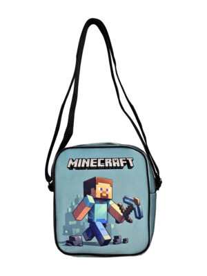 کیف رودوشی مخمل کوچک طرح  MINECRAFT