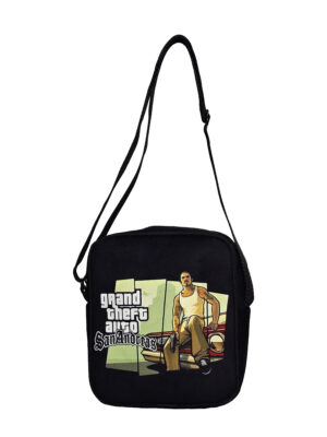 کیف رودوشی مخمل کوچک طرح GTA S.A