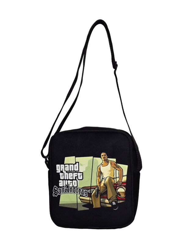 کیف رودوشی مخمل کوچک طرح GTA S.A