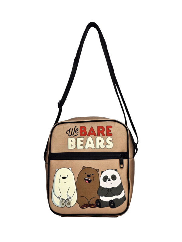 کیف رودوشی مخمل کوچک طرح  BARE BEARS
